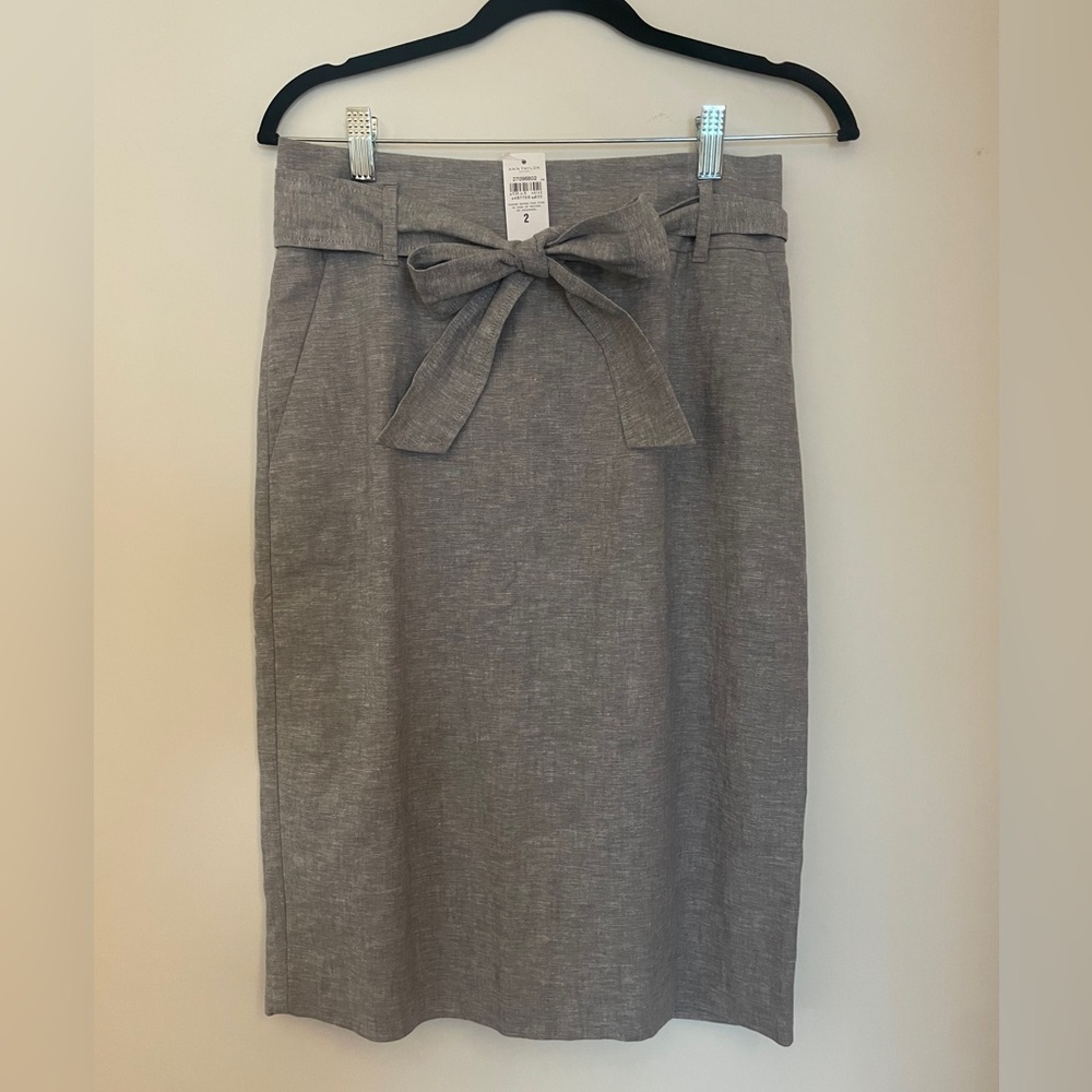 Ann Taylor Belted Pencil Skirt